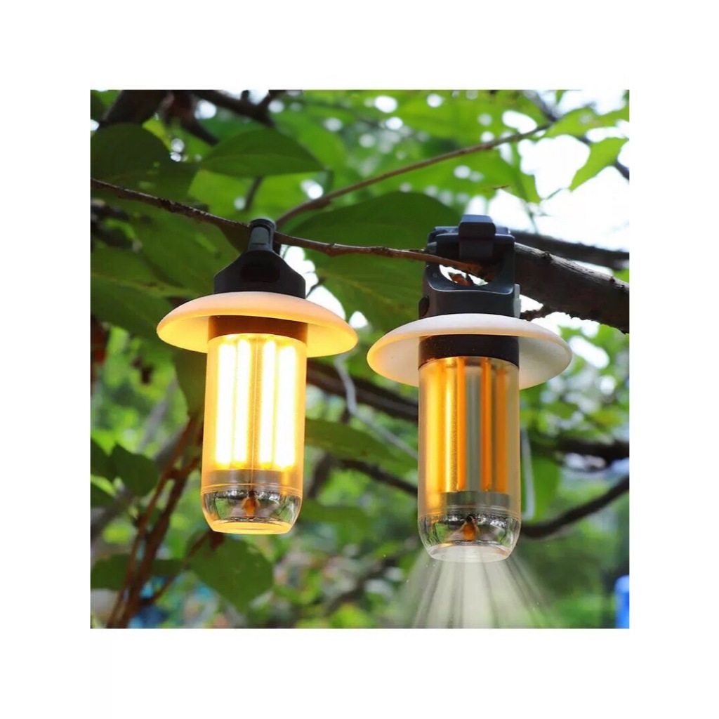 YY-17 LED 2 ni 1ไฟตั้งแคมป์แบบพกพา ชาร์จไฟได้ไฟฉายสีขาวอบอุ่น อเนกประสงค์ ไฟสวนบรรยากาศกลางแจ้ง