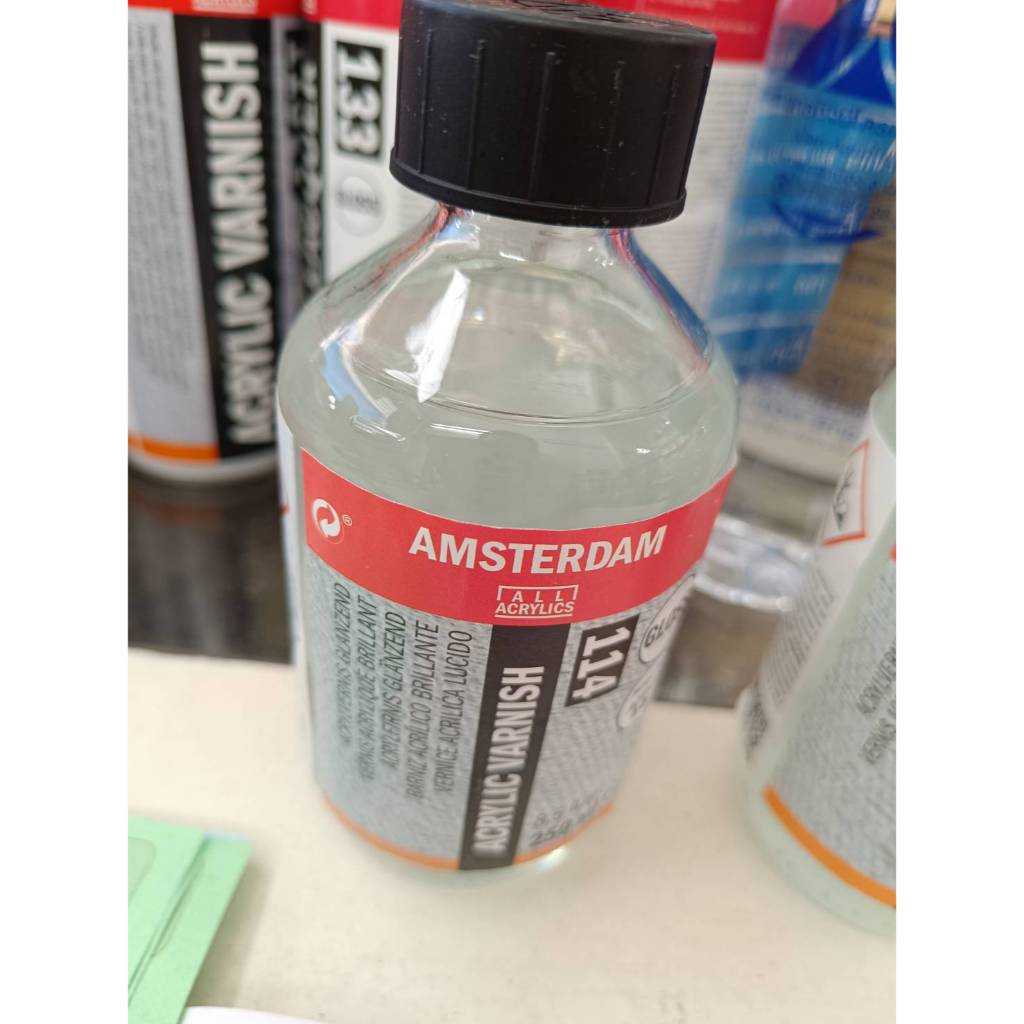 น้ำยาเคลือบสีอะครีลิค Amsterdam Acrylic Varnish เคลือบเงา / เคลือบด้าน ขนาด 250ml อัมสเตอร์ดัม Gloss