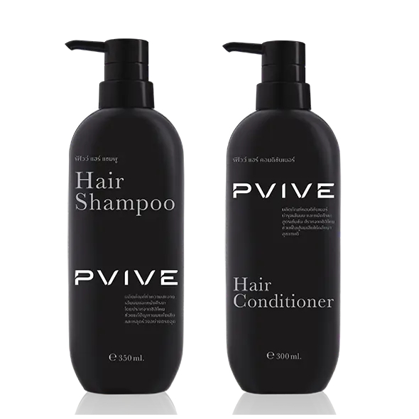Pvive Hair Set (Shampoo 350ml + Conditioner 300ml.) พีไวว์ แฮร์ เซ็ท (แชมพู + คอนดิชั่นเนอร์)
