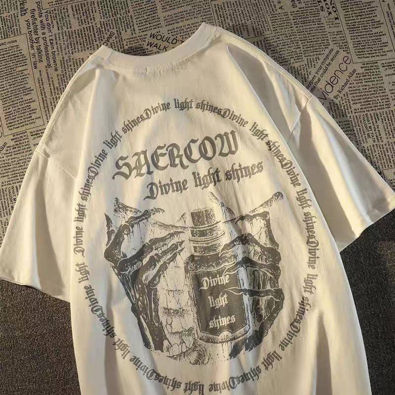 Basi เสื้อยืดแขนสั้น โอเวอร์ไซส์  ลายสตรีทDEKKRYเท่มาก สไตล์วัยรุ่น ฮิปฮอป เสื้อผ้าฝ้ายนิ่มใส่สบาย เสื้อชายหญิง ขาว ดำ ราคา ถูกที่สุด ดีลบีเคเค แกลเลอรีภาพที่ 4