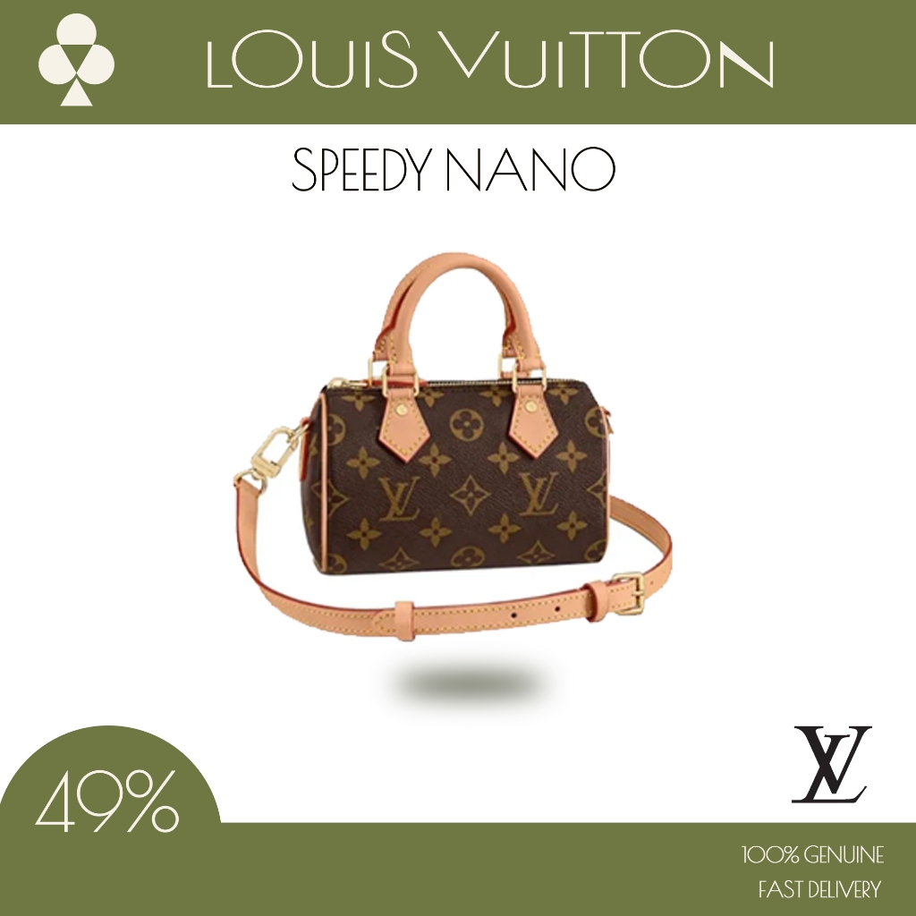 กระเป๋า Louis Vuitton Speedy Nano Mini Brown ของแท้ 100%