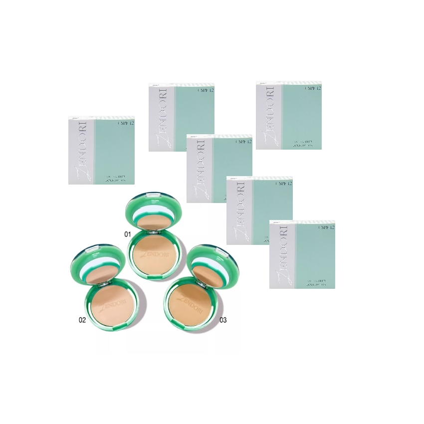 แป้ง ZENDORI เซนโดริ สีเขียว 6 ตลับ