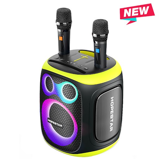 Hopestar Party130/PARTYBOX ลำโพงบลูทูธ 120 วัตต์ พร้อมไมค์ลอย2อัน ลำโพง3 ดอก ปรับเบสได้ 3โหมด