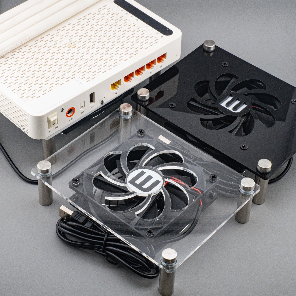 Diy ที่ตั้งเราเตอร์ router stand กล่องทีวี ระบายความร้อน เพิ่มความเสถียร ของอุปกรณ์