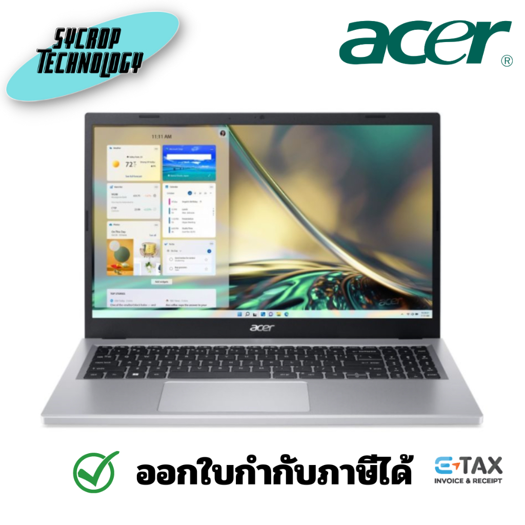 โน้ตบุ๊ค ACER NOTEBOOK ASPIRE 3 A315-24P-R6SK (PURE SILVER)รับประกันศูนย์