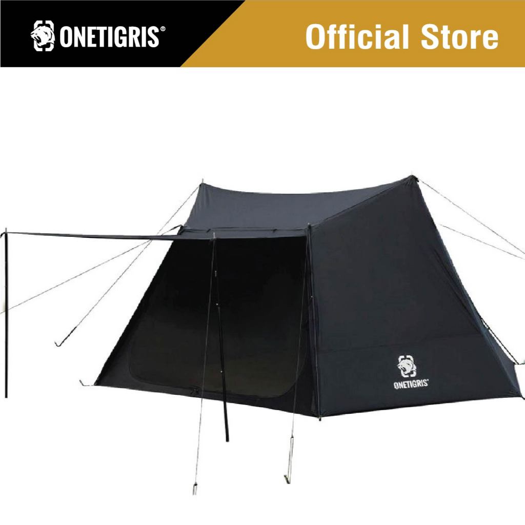 OneTigris เต็นท์ รุ่น NEBULA Camping Tent (Black Tigris) เต็นท์ตั้งเเคมป์ขนาดใหญ่ เต็นท์กันฝน เต้นท์สนามเดินป่า