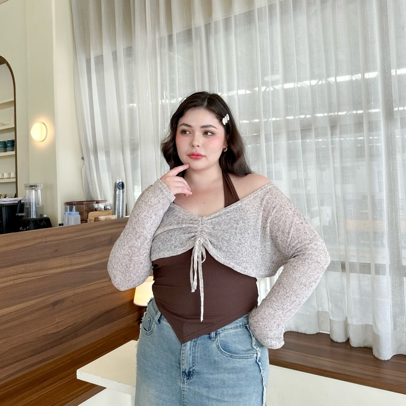 (TGEVQVL ลด 60.-) Lady M | เซทเสื้อ 2 ชิ้น สาวอวบสายแซ่บใส่เที่ยว ใส่ everydaylook