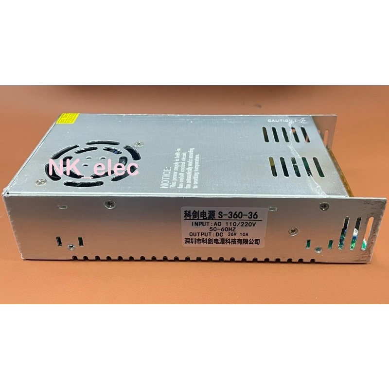S-360-36 สวิสท์ชิง 36V 10A (แอมป์เต็ม) Switching Power Supply