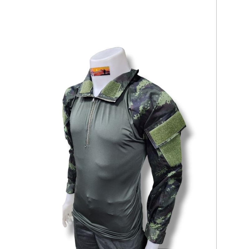 เสื้อคอมแบทเชิต เสื้อCOMBAT ยุทธวิธี เนื้อนาโนเกรดทหาร รูปที่ 4