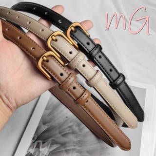 [ส่งจากกทม] My Girl เข็มขัดหนังแท้ หัวเข็มขัดสีทองวินเทจ หุ้…