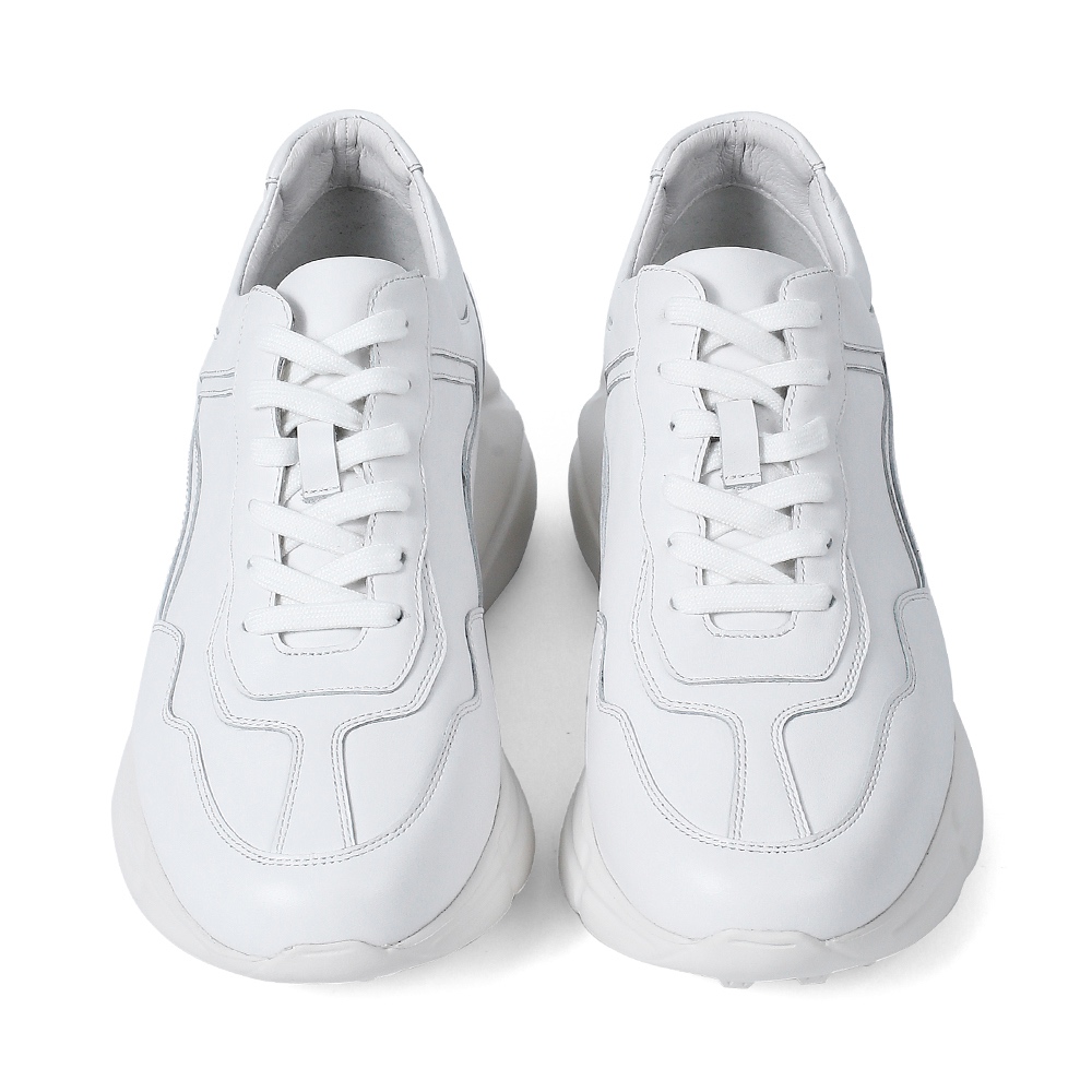 Chunky Sneakers - White  (8cm lifted)