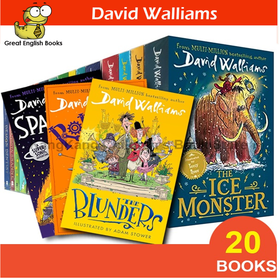 (ใช้โค้ดรับcoinคืน10%ได้) พร้อมส่ง หนังสือ The world of David Walliams collection set 20 books