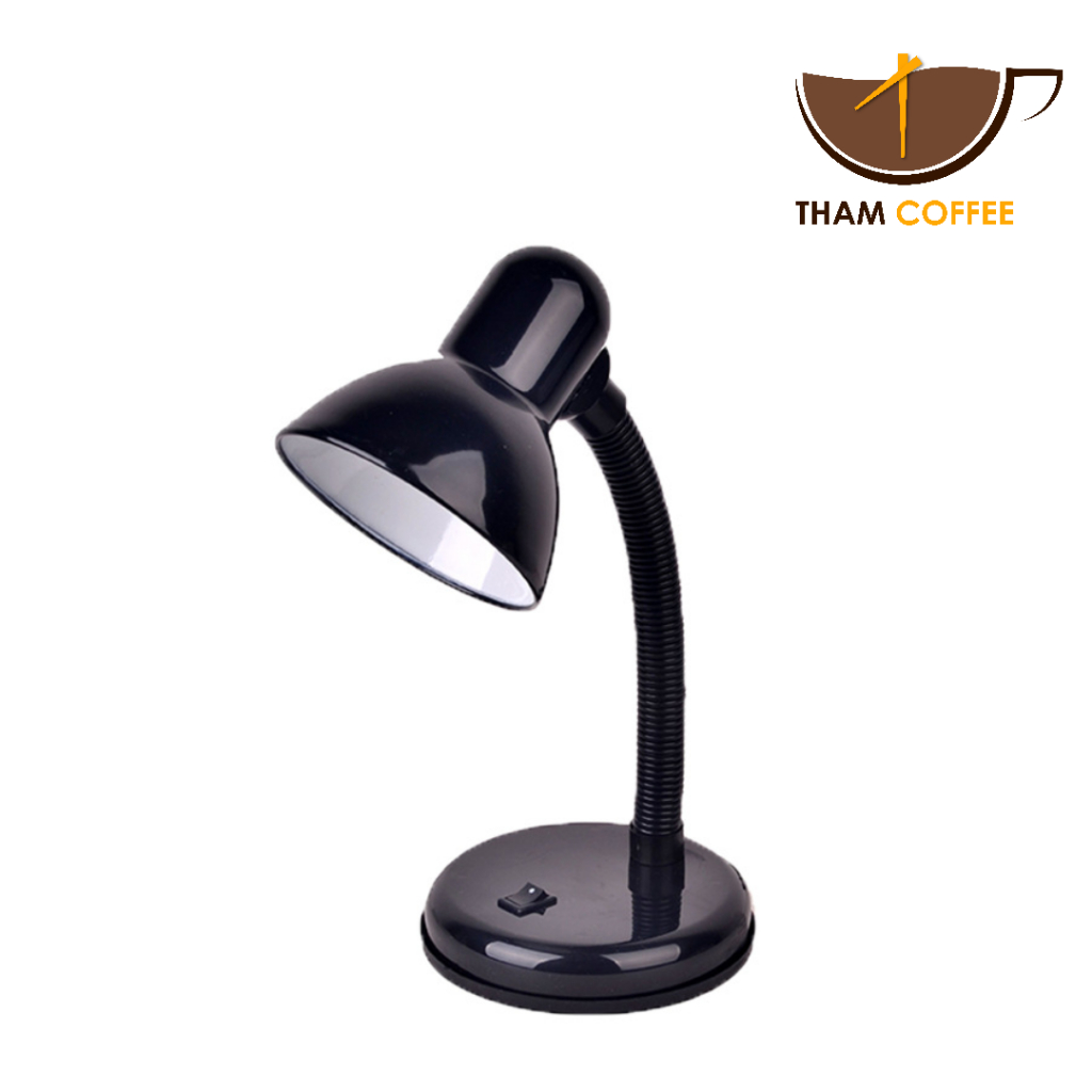 โคมไฟอ่านหนังสือ โคมไฟตั้งโต๊ะ ทรงคลาสสิค Table Reading Lamp ขั้วไฟE27 ฐานกลม โคมไฟอ่านหนังสือ Tham coffee