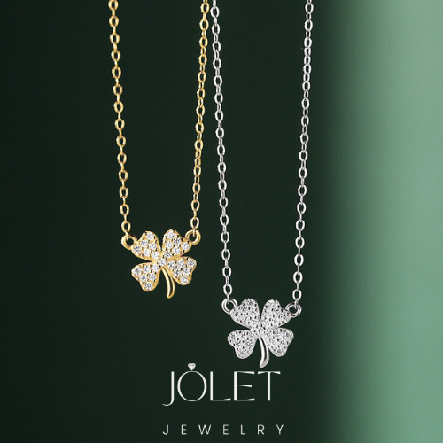jolet สร้อยคอเงินแท้ 92.5% สร้อยคอรูปโคฟเวอร์ ไม่ลอกไม่ดำใส่เเล้วไม่คันไม่แดง