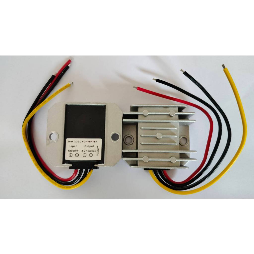 Step down DC 12/24V to 5V 5A/25W,10A/50W ตัวลดแรงดันไฟกระแสตรง DC-DC Step down converter  สต็อกไทย