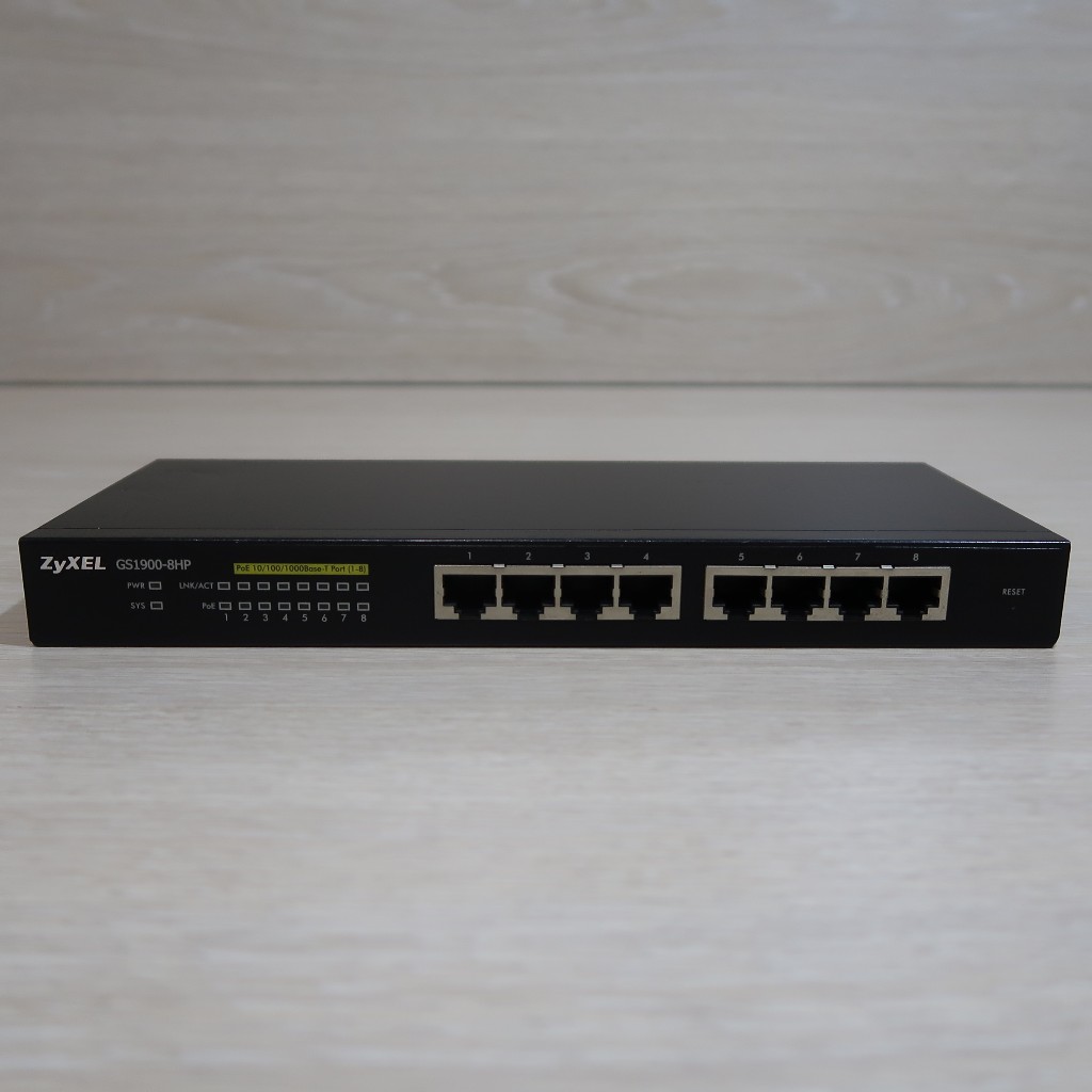 GS1900-8HP ZyXel Layer 2 Gigabit Smart Managed Switch POE