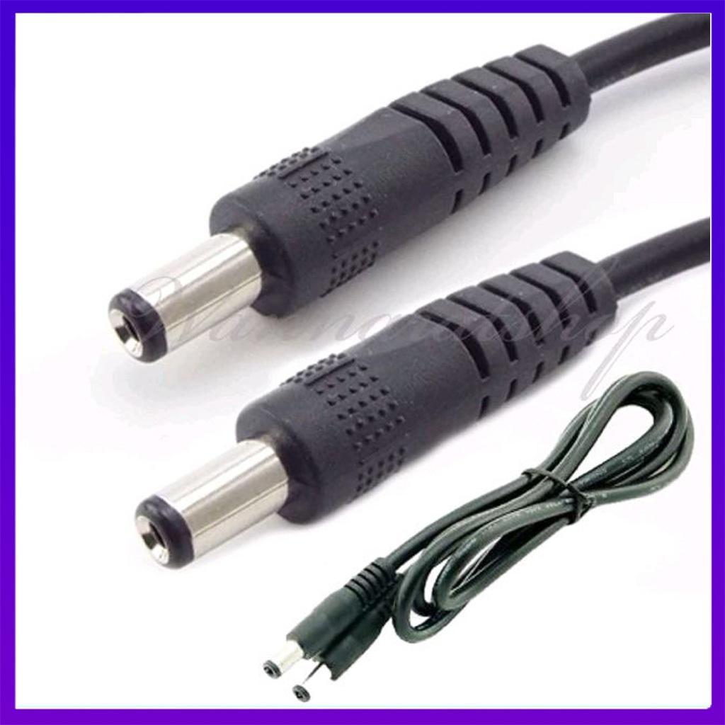 สายไฟ DC ผู้ ผู้ หัว ขนาด 5.5x2.1/ 5.5x2.5 มิลลิเมตร ความยาวสาย 1M/3M5M
