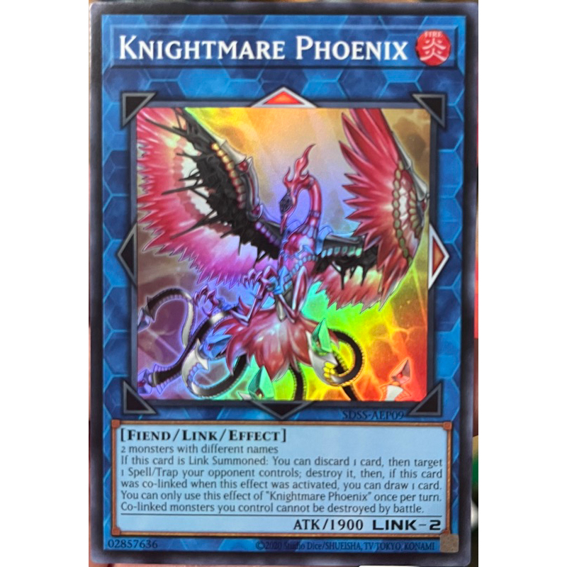 Yugioh Asia-Eng [SDSS-AEP09] Knightmare Phoenix (Super Rare) การ์ดยูกิแท้ถูกลิขสิทธิ์