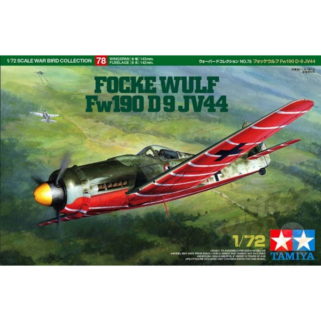 TAMIYA 60778 FOCKE WULF FW190 D9 JV44 [1/72]