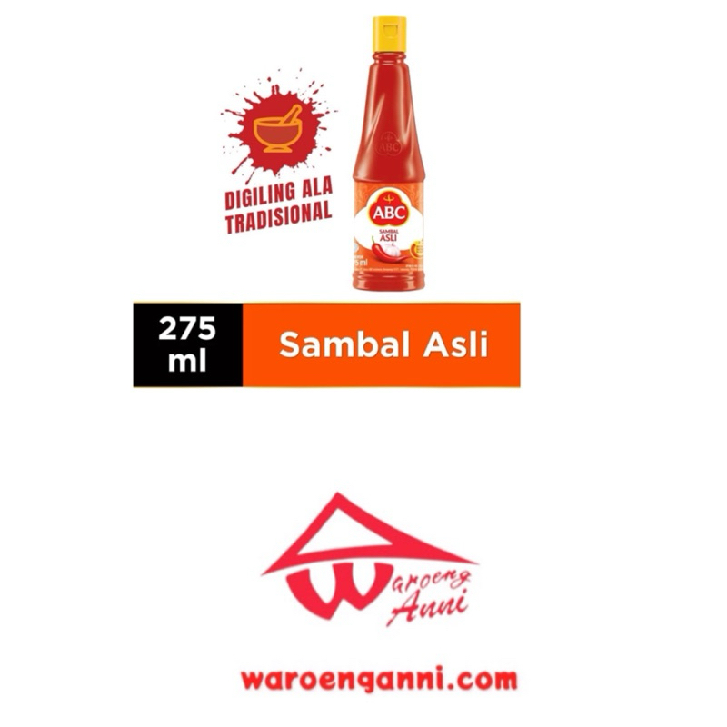 Indonesia  ABC Saus Sambal Asli  ,270 ml / ABC Chilli Sauce Original , 270 ml