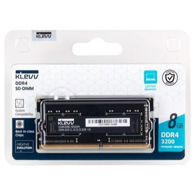 KLEVV DDR4 SO-DIMM STANDARD MEMORY 8GB 3200MHz