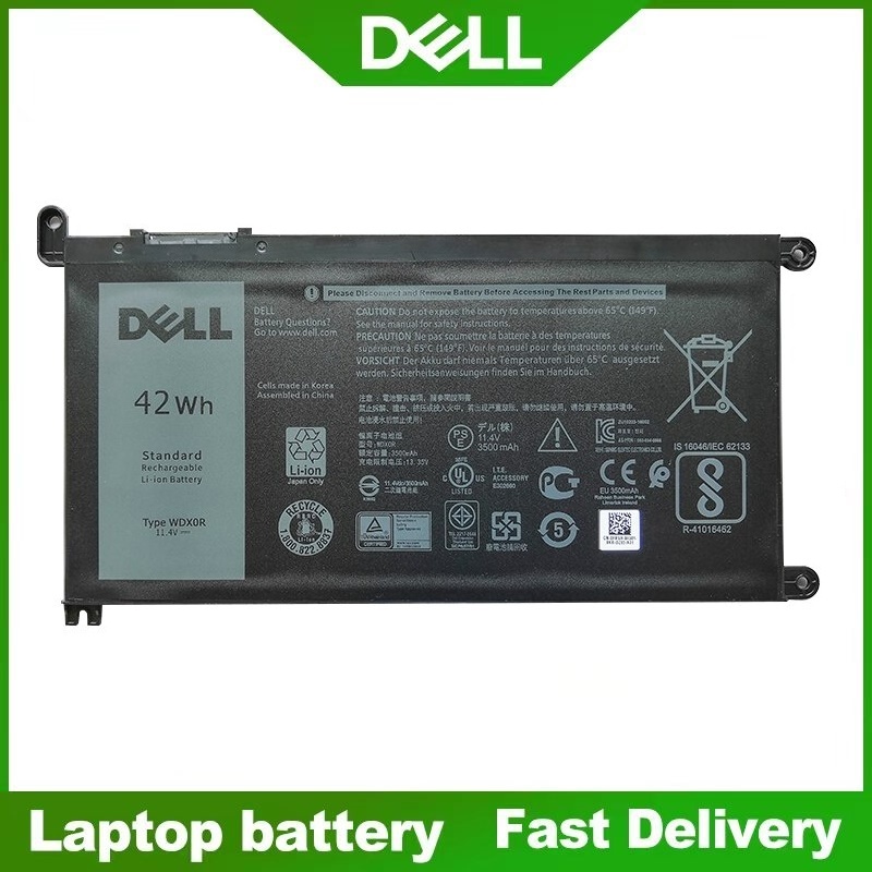 (ของแท้ ประกัน 1 ปี) Dell แบตเตอรี่ ของแท้ WDX0R for Dell Inspiron 15 5567 5568 5767 5378 13 7368 7460 14-7472 5468