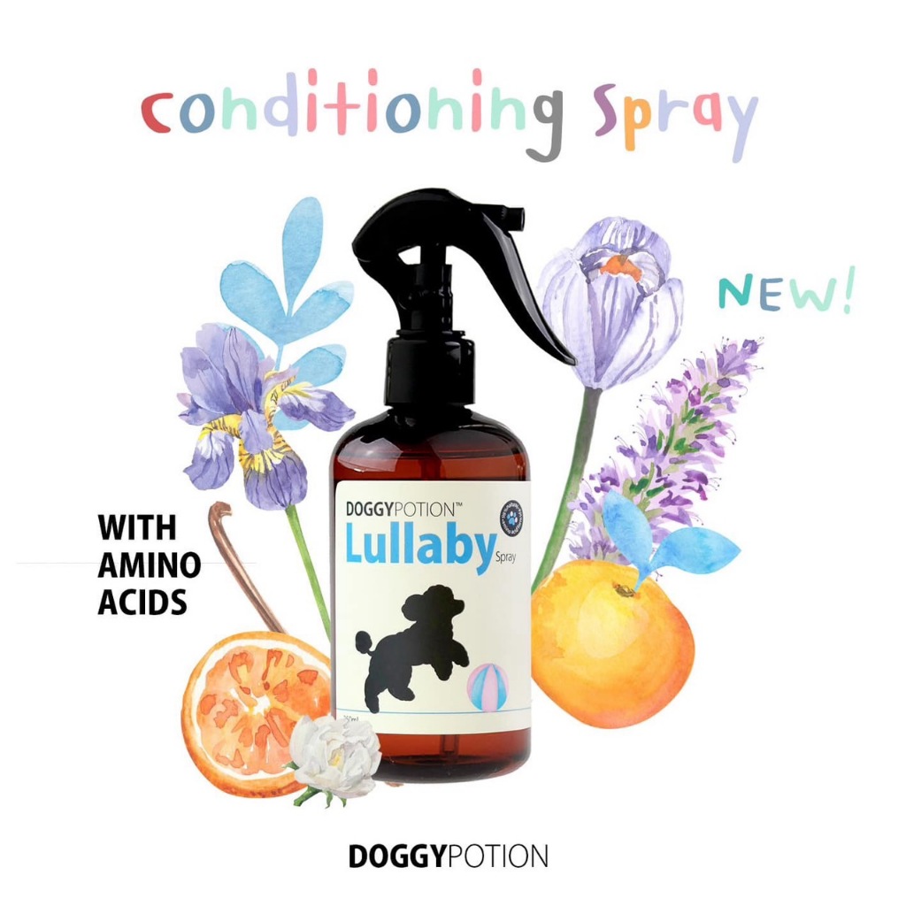 Doggy Potion Lullaby Conditioning Spray สเปรย์บำรุงขน สูตรลาลาบาย กลิ่นแป้งเด็ก 250ml.