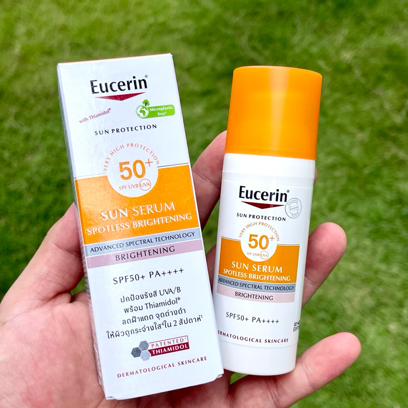 Eucerin Sun Serum Spotless Brightening SPF50+PA++++50ml กันแดดสำหรับคนเป็นฝ้า กระ จุดด่างดำ