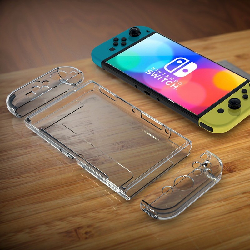 เคสซิลิโคนเคสนิ่มNintendo Switch oled TPU  โปร่งใส ป้องกันแยกชิ้น