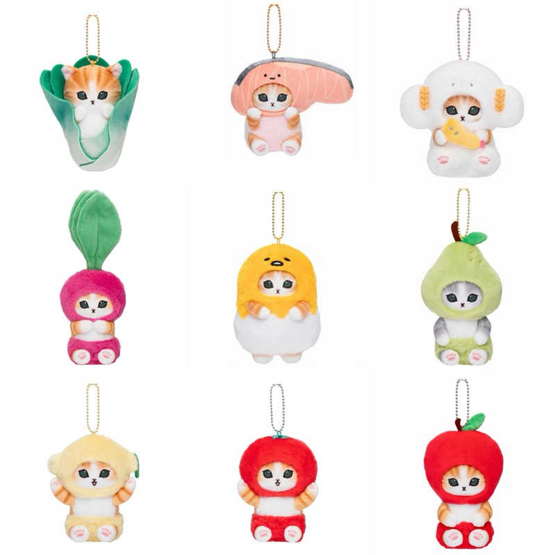 mofusand × Sanrio Characters I| Plush Keychain Gudetama.