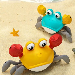 [พร้อมส่งจากไทย] ของเล่นปู มีเสียงดนตรีและแสงไฟ เดินด้วยระบบ…