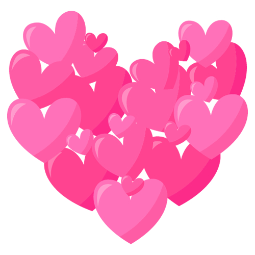 ตัวรีดติดเสื้อหัวใจสีชมพู   สวยๆ FP.01 SET.2 รีดติดง่ายทุกเนื้อผ้า - รูปที่ 2