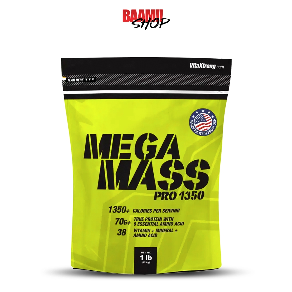 VITAXTRONG MEGA MASS PRO 1350 1 LB เพิ่มน้ำหนัก เพิ่มกล้ามเนื้อ