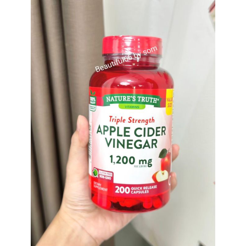 วิตามิน Nature's Truth Apple Cider Vinegar 1200 mg ขนาด 200 เม็ด จาก USA