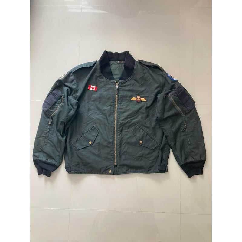 ขายเสื้อ Jacket Flight นักบินทหาร อากาศ Canada Vintage Canadian Flight Jacket Helicopter OH-58D K