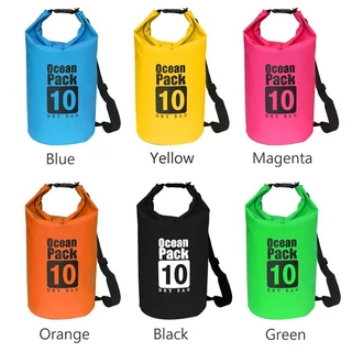 กระเป๋ากันน้ำผ้า PVCมี 3L/5L/10L/ waterproof bag 3Lลิตร/5 ลิตร/10 ลิตรกระเป๋ากีฬาทางน้ำ กระเป๋ากีฬา
