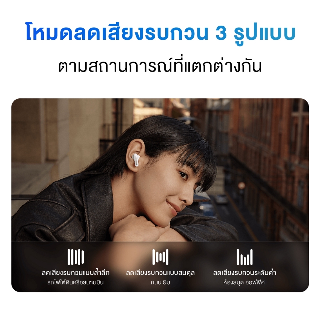 (รับประกันศูนย์ไทย 1 ปี) Xiaomi Redmi Buds 5 / 5 Pro หูฟังบลูทูธไร้สาย ลดเสียงรบกวนการโทร เล่นได้นาน