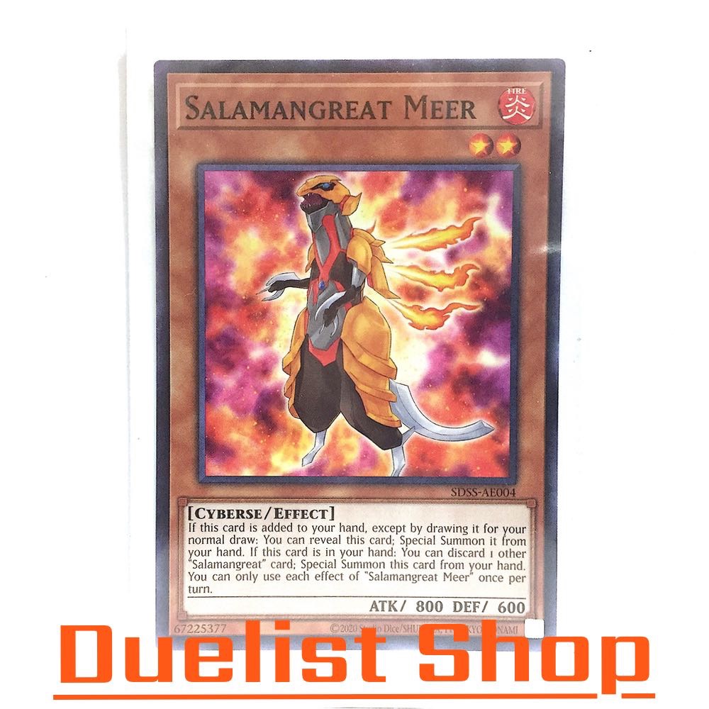 Salamangreat Meer (N) Monster Fire Level2 [Cyberse/Effect] ชุด SDSS-AE004 การ์ดยูกิโอ (Yu-Gi-Oh!) OC