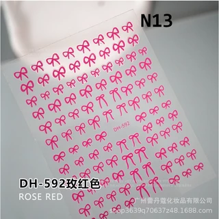 K2.[ุ67 แบบ ให้เลือก ]สติ๊กเกอร์ตกแต่งเล็บ รูปโบว์ รวมสติ๊กเกอร์โบว์ สวยมากกกก [ร้านไทย]