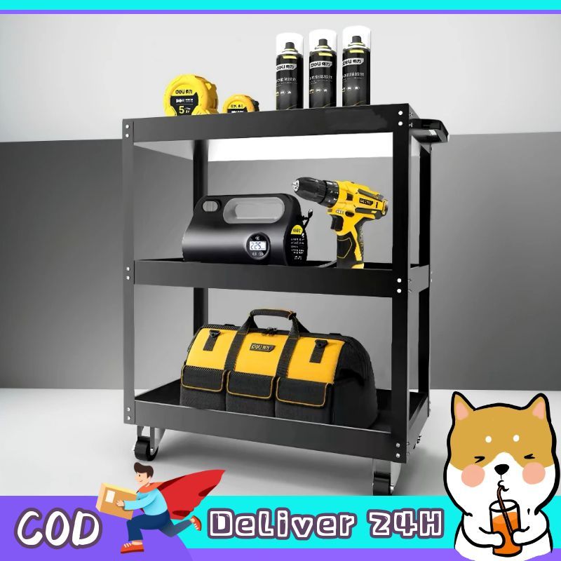 Dogegg รถเข็นเครื่องมือช่างแบบมีล้อ ใช้งานได้หลากหลาย สะดวกสบาย รถเข็นอเนกประสงค์