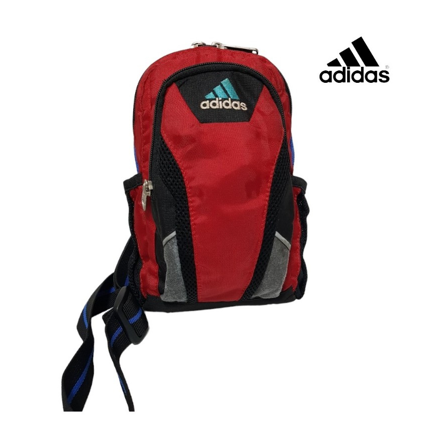 👜กระเป๋าคาดอก ทรงสปอร์ต สีแดง แบรนด์ Adidas ❤️ สินค้ามือสองแบรนด์แท้