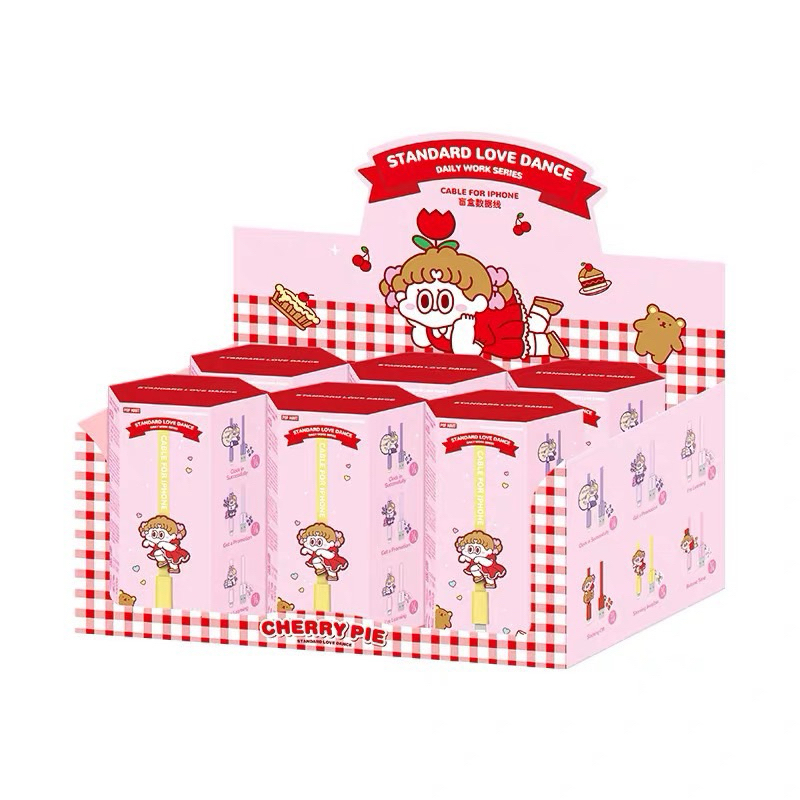 🇹🇭พร้อมส่งไทย🇹🇭สายชาร์จ Popmart Stardard love dance(สุ่มเอง)