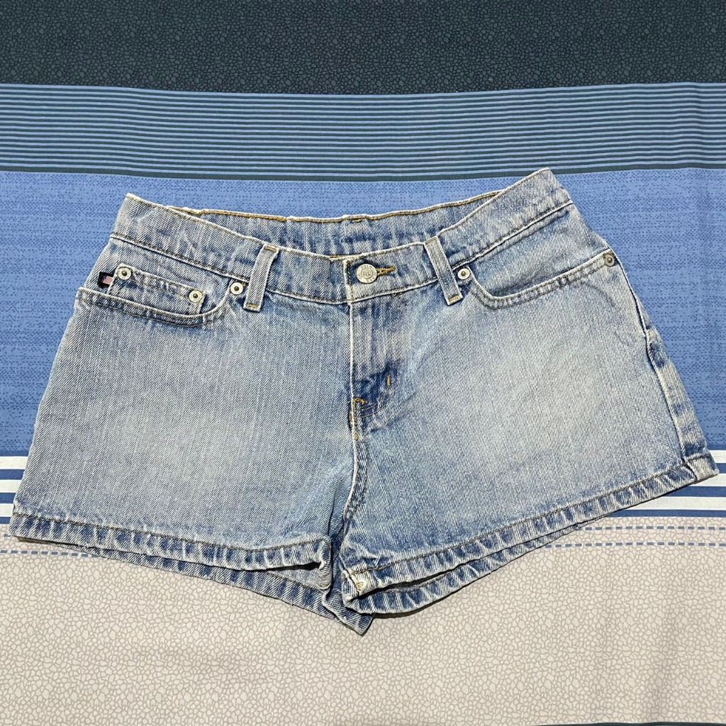 กางเกงยีนส์ Polo Ralph Lauren Jeans Saturday Shorts Women’s Blue Washed Denim เอว 30