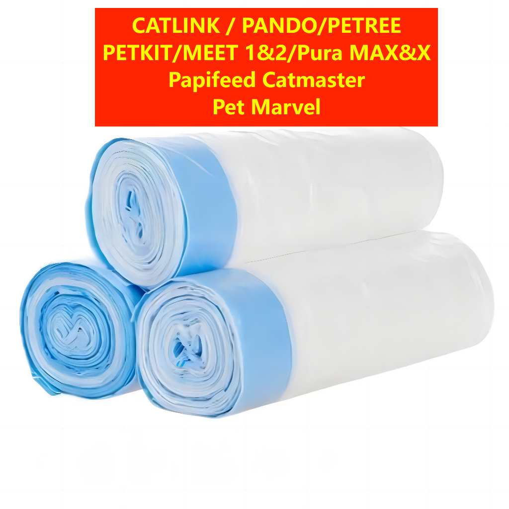 จัดส่งทุกวัน！CATLINK /PANDO/PETREE /PETKIT/MEET/Pura X/Papifeed Catmaster/Pet MARVEL trash bag ถุงขยะห้องน้ำแมวอัตโนมัติ
