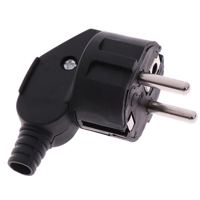 หัวปลั๊กสำหรับเข้าสายเองหัวปลั๊ก AC Power 2ขา งอ90องศา