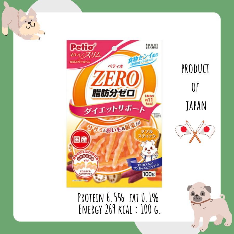 Petio zero ขนมแคลลอรี่ต่ำ รสมันหวาน จากญี่ปุ่น