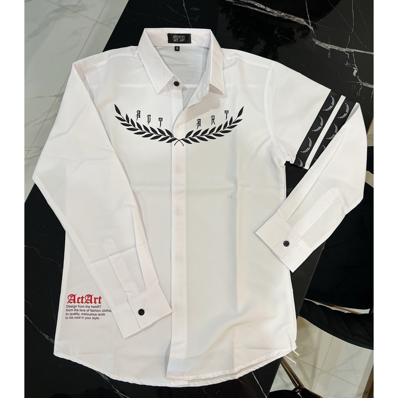 เสื้อเชิ้ตแขนยาว ACT ART STYLE. #รุ่นNature T-shirt Man Clothing ผู้ชาย