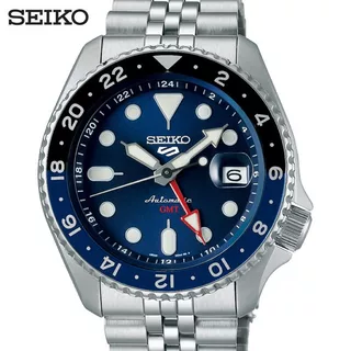 SEIKO 5 Sports GMT Automatic นาฬิกาข้อมือ อัตโนมัติ (ไซโก) รุ่น SSK003K ขนาด 42.5 mm สีน้ำเงิน