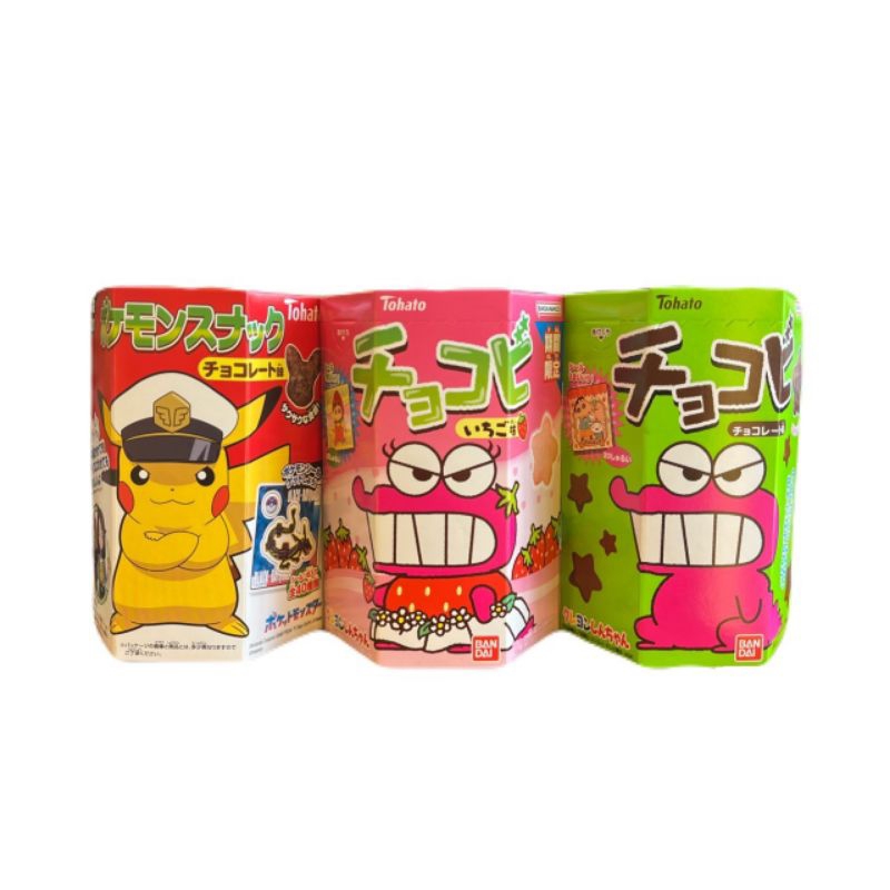 TOHATO CHOCOBI ขนมชินจังของเเท้ จากญี่่ปุ่น