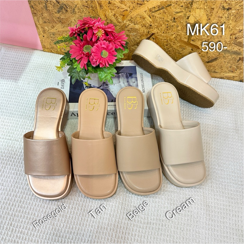 MK61รองเท้าส้นตึกสูง2นิ้วกันลื่นอย่างดี